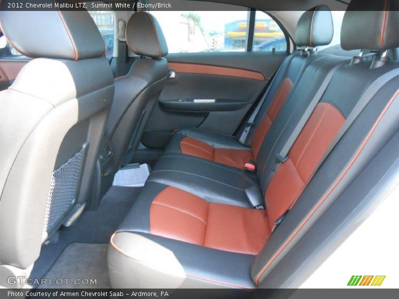 Summit White / Ebony/Brick 2012 Chevrolet Malibu LTZ