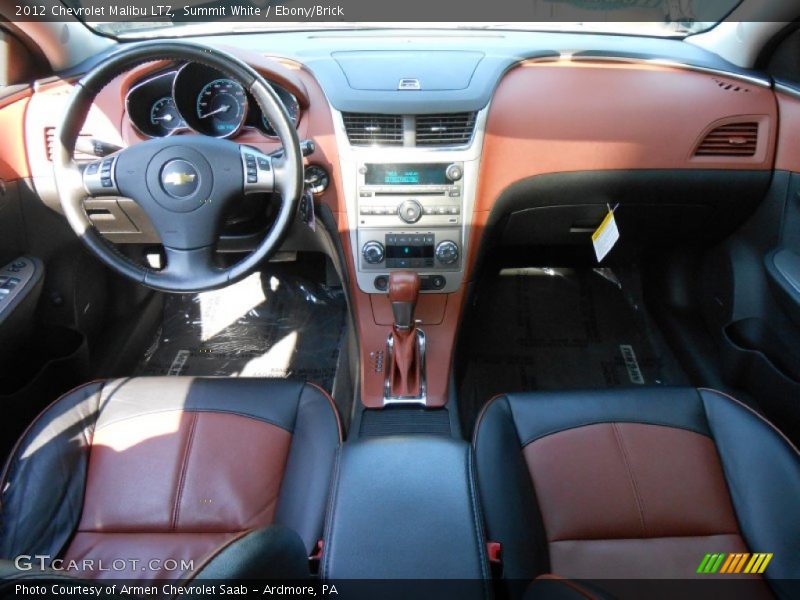 Summit White / Ebony/Brick 2012 Chevrolet Malibu LTZ