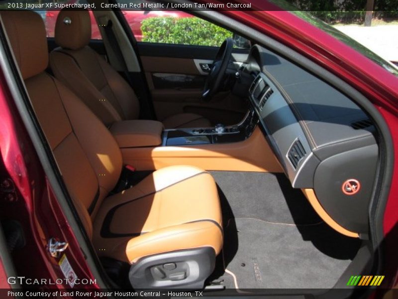 Carnelian Red Metallic / London Tan/Warm Charcoal 2013 Jaguar XF Supercharged