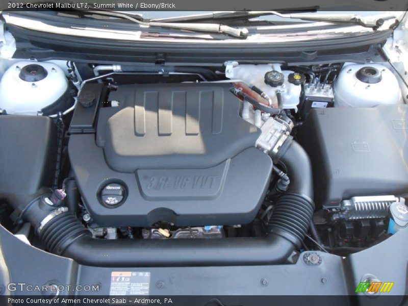 Summit White / Ebony/Brick 2012 Chevrolet Malibu LTZ