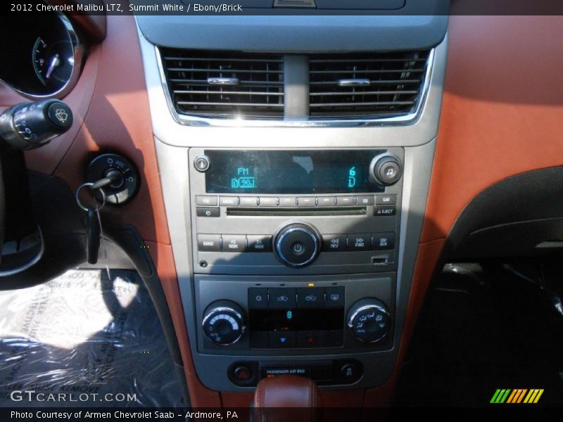 Summit White / Ebony/Brick 2012 Chevrolet Malibu LTZ