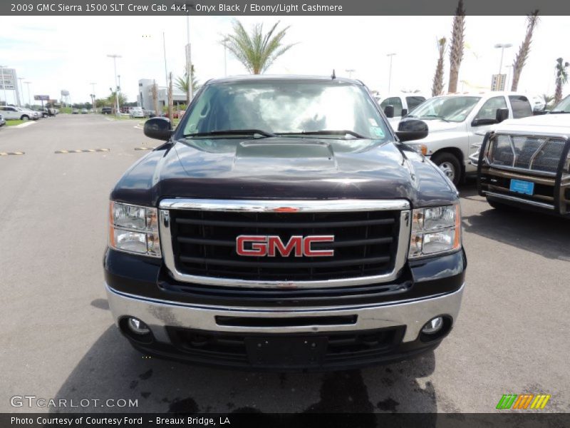 Onyx Black / Ebony/Light Cashmere 2009 GMC Sierra 1500 SLT Crew Cab 4x4