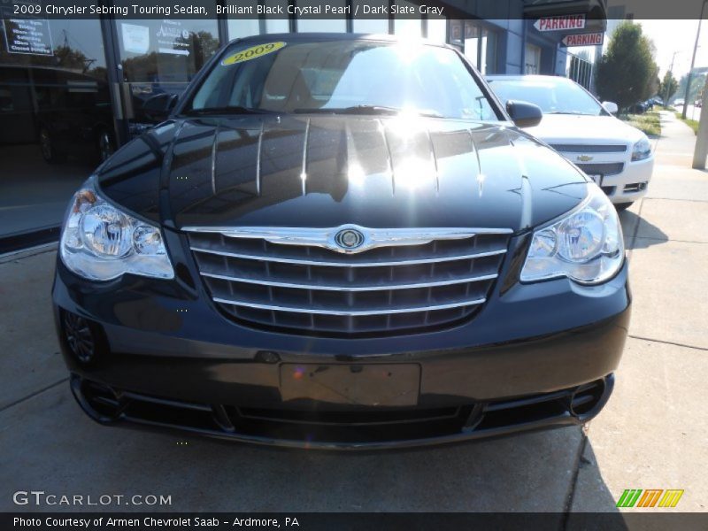 Brilliant Black Crystal Pearl / Dark Slate Gray 2009 Chrysler Sebring Touring Sedan