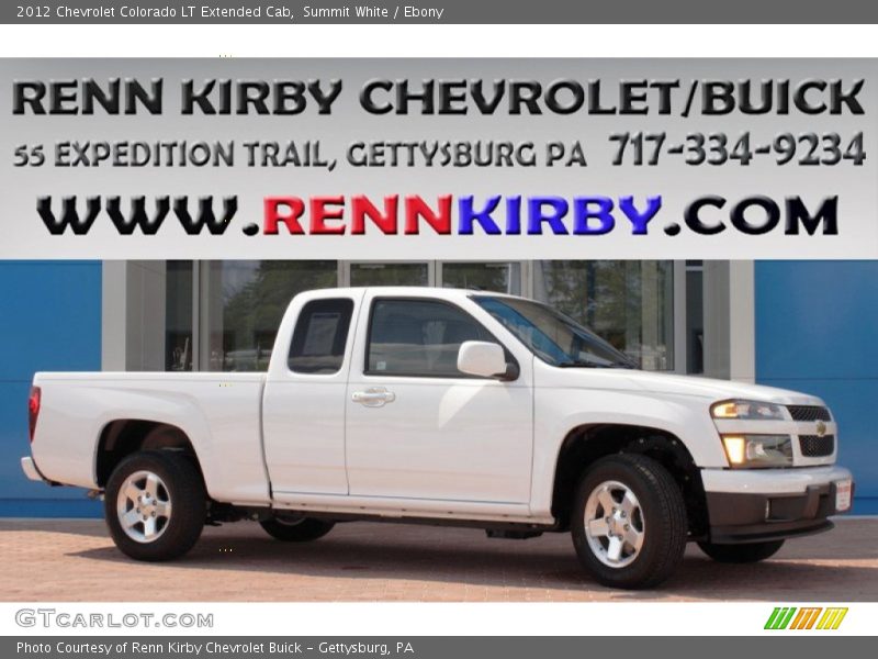 Summit White / Ebony 2012 Chevrolet Colorado LT Extended Cab