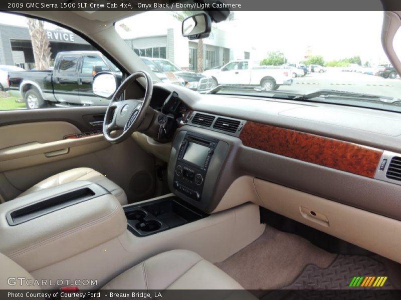 Onyx Black / Ebony/Light Cashmere 2009 GMC Sierra 1500 SLT Crew Cab 4x4