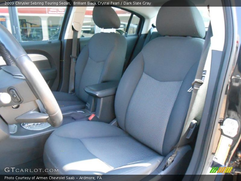 Brilliant Black Crystal Pearl / Dark Slate Gray 2009 Chrysler Sebring Touring Sedan