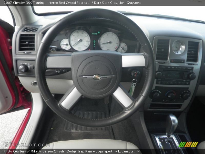 Inferno Red Crystal Pearlcoat / Dark Slate Gray/Light Graystone 2007 Chrysler 300 Touring