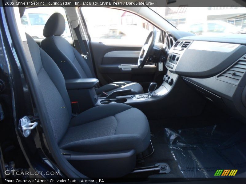 Brilliant Black Crystal Pearl / Dark Slate Gray 2009 Chrysler Sebring Touring Sedan
