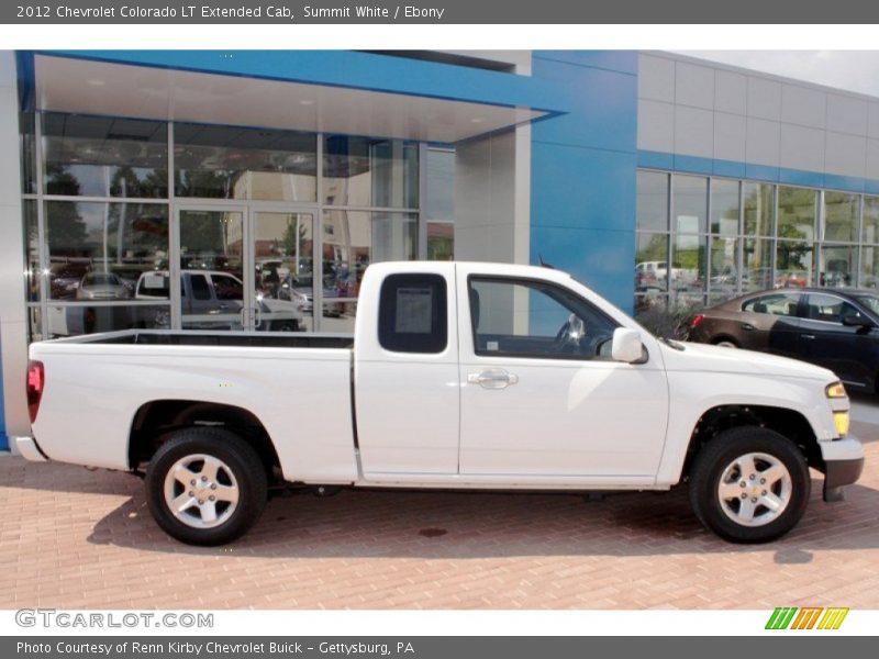 Summit White / Ebony 2012 Chevrolet Colorado LT Extended Cab