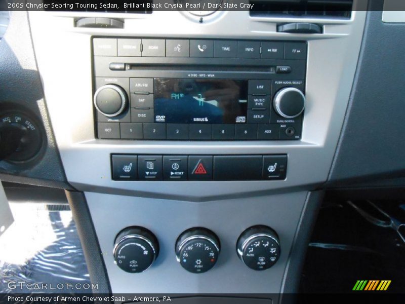 Brilliant Black Crystal Pearl / Dark Slate Gray 2009 Chrysler Sebring Touring Sedan