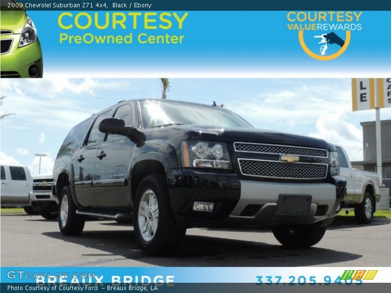 Black / Ebony 2009 Chevrolet Suburban Z71 4x4