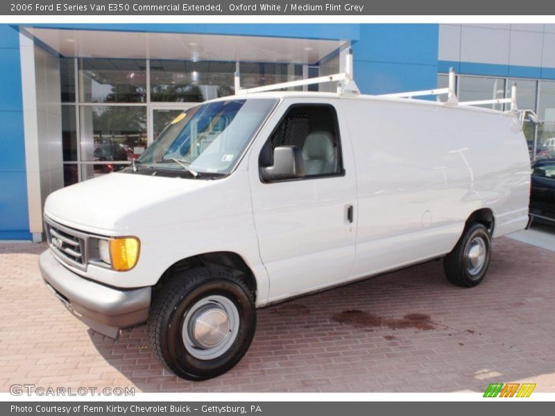 Oxford White / Medium Flint Grey 2006 Ford E Series Van E350 Commercial Extended