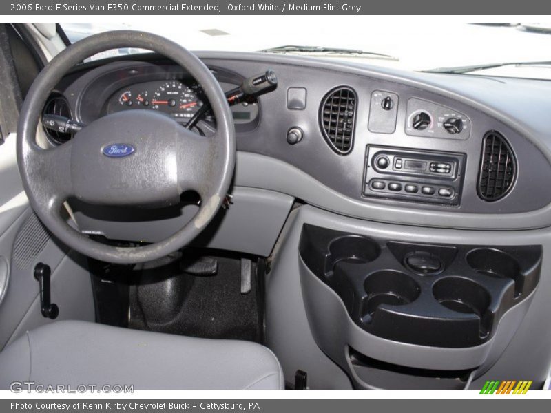 Oxford White / Medium Flint Grey 2006 Ford E Series Van E350 Commercial Extended