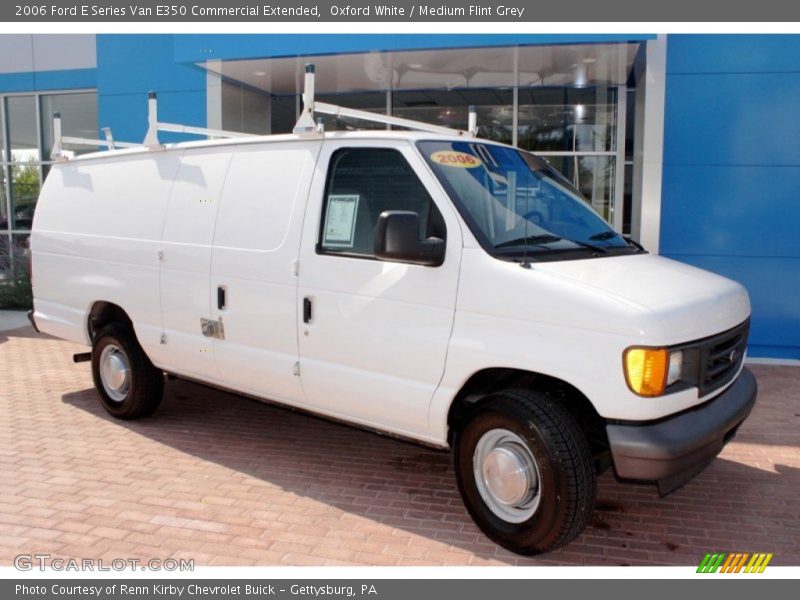 Oxford White / Medium Flint Grey 2006 Ford E Series Van E350 Commercial Extended