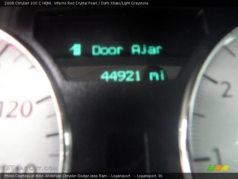Inferno Red Crystal Pearl / Dark Khaki/Light Graystone 2008 Chrysler 300 C HEMI