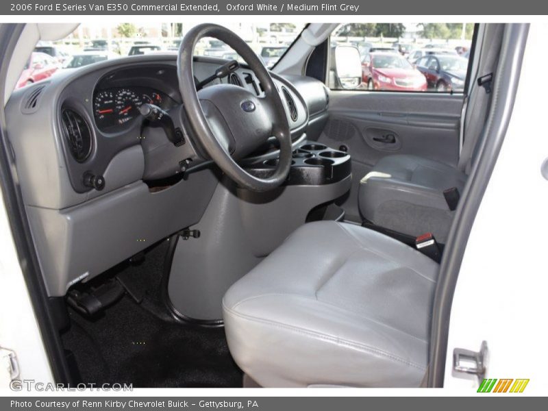 Oxford White / Medium Flint Grey 2006 Ford E Series Van E350 Commercial Extended