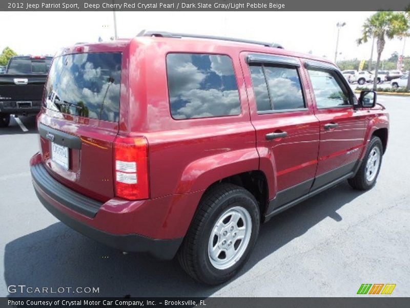 Deep Cherry Red Crystal Pearl / Dark Slate Gray/Light Pebble Beige 2012 Jeep Patriot Sport