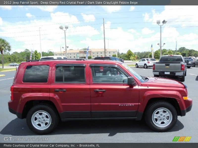 Deep Cherry Red Crystal Pearl / Dark Slate Gray/Light Pebble Beige 2012 Jeep Patriot Sport