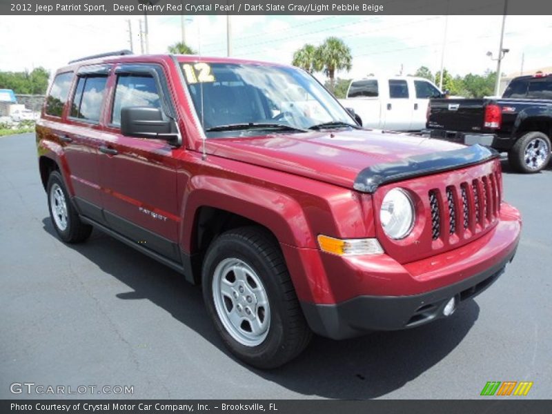 Deep Cherry Red Crystal Pearl / Dark Slate Gray/Light Pebble Beige 2012 Jeep Patriot Sport