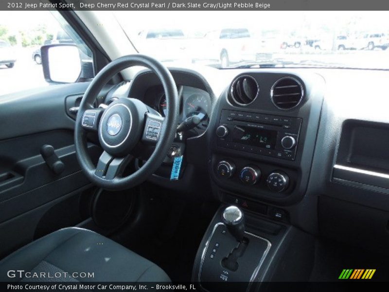 Deep Cherry Red Crystal Pearl / Dark Slate Gray/Light Pebble Beige 2012 Jeep Patriot Sport