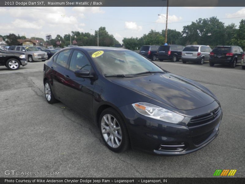 Maximum Steel Metallic / Black 2013 Dodge Dart SXT