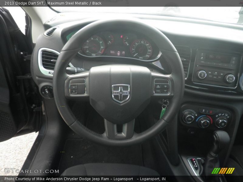 Maximum Steel Metallic / Black 2013 Dodge Dart SXT