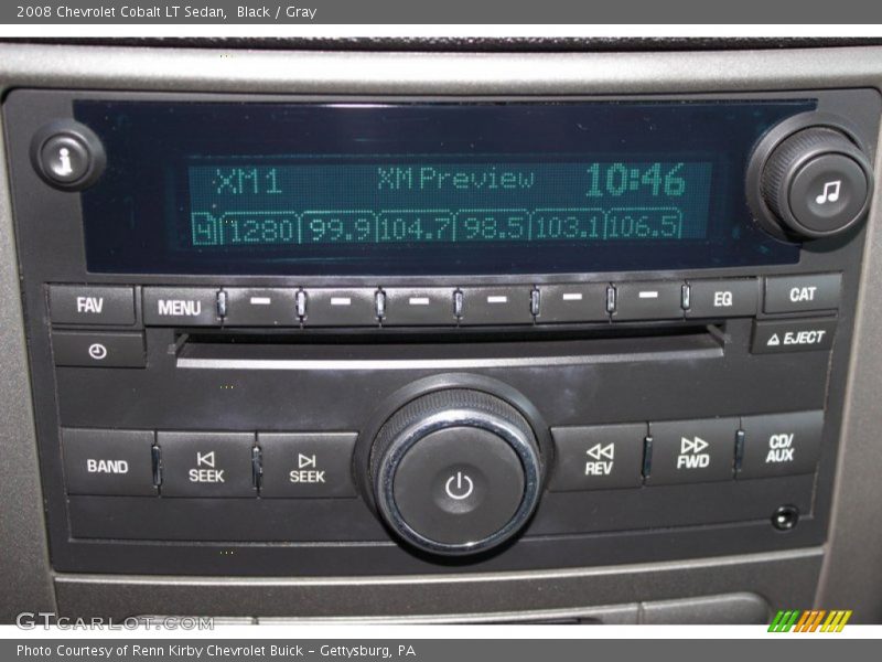 Black / Gray 2008 Chevrolet Cobalt LT Sedan