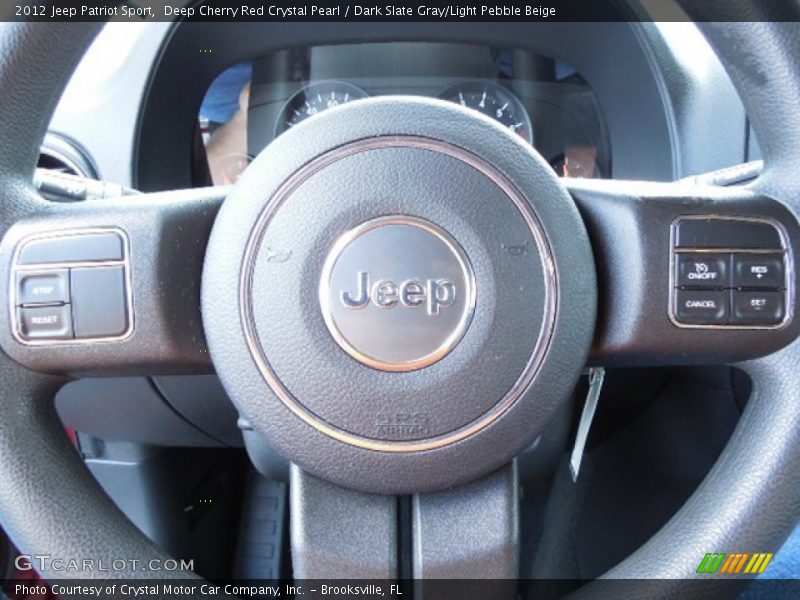 Deep Cherry Red Crystal Pearl / Dark Slate Gray/Light Pebble Beige 2012 Jeep Patriot Sport