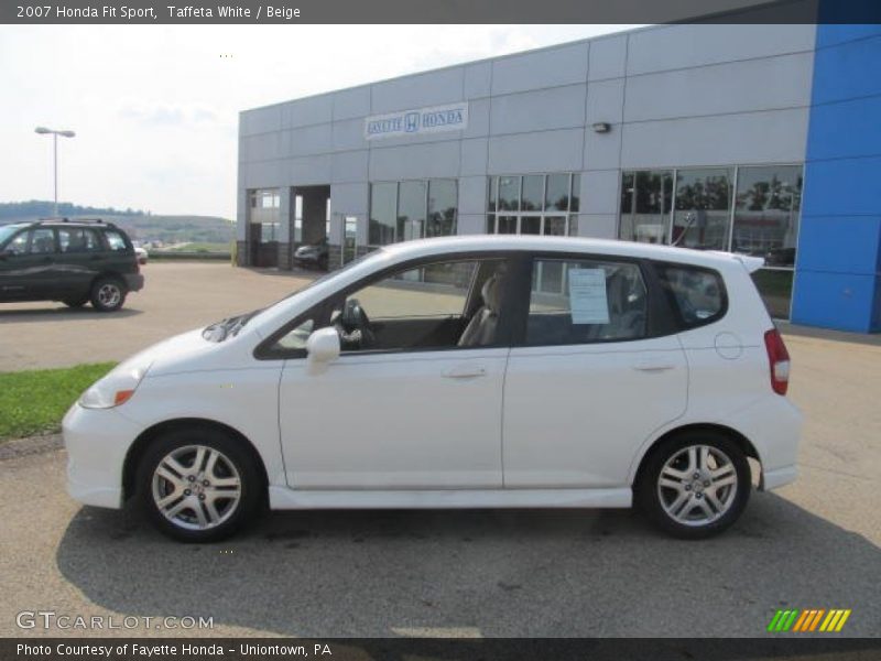 Taffeta White / Beige 2007 Honda Fit Sport