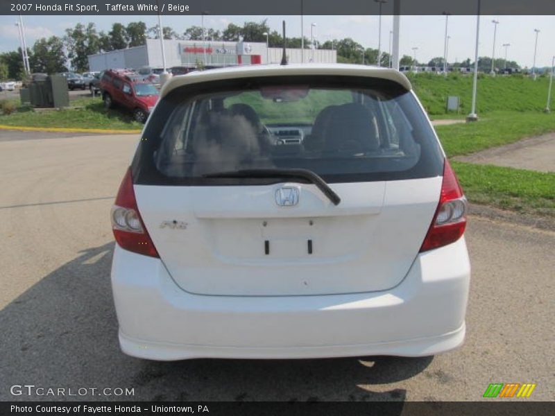 Taffeta White / Beige 2007 Honda Fit Sport