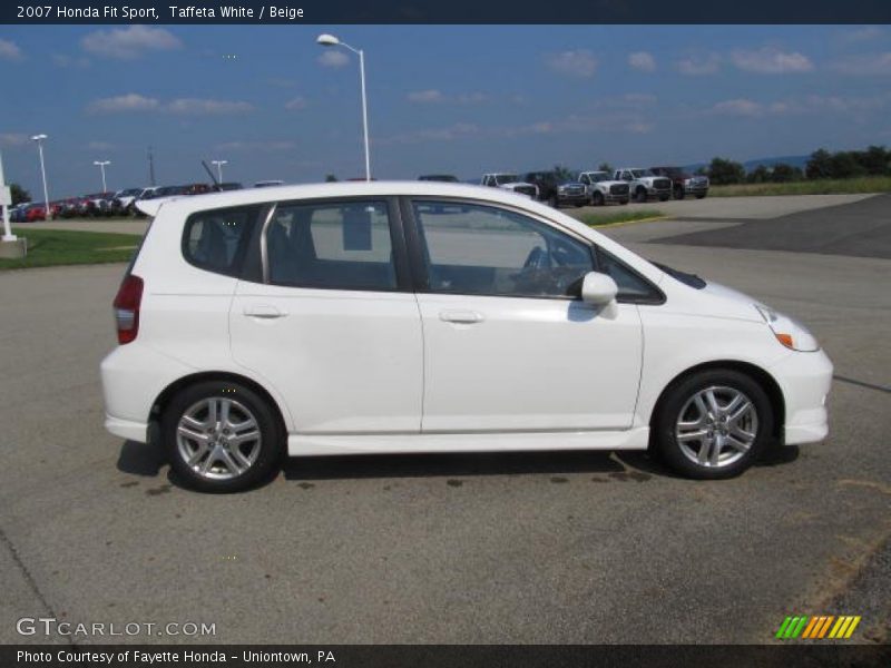 Taffeta White / Beige 2007 Honda Fit Sport