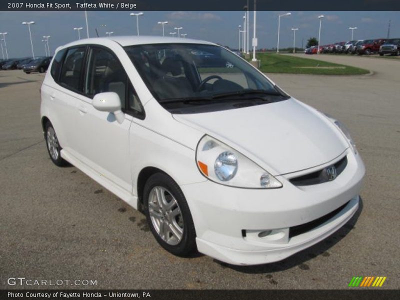 Taffeta White / Beige 2007 Honda Fit Sport