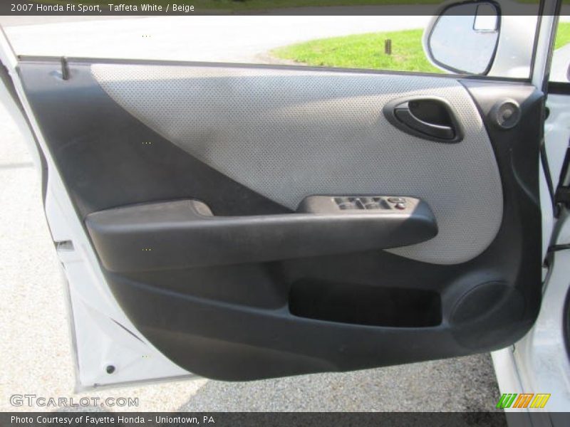 Taffeta White / Beige 2007 Honda Fit Sport