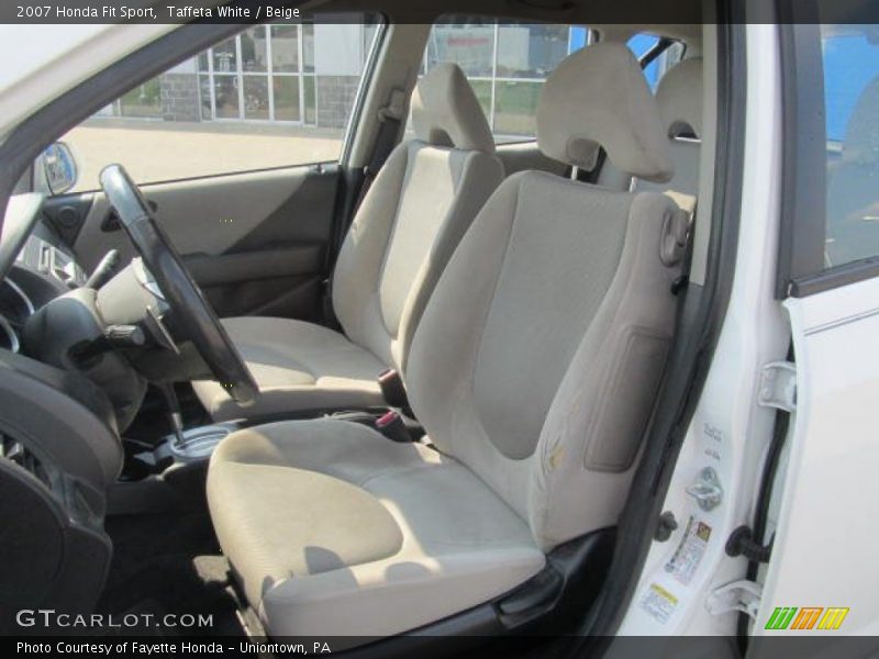 Taffeta White / Beige 2007 Honda Fit Sport
