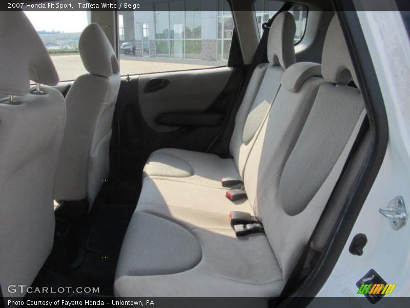 Taffeta White / Beige 2007 Honda Fit Sport