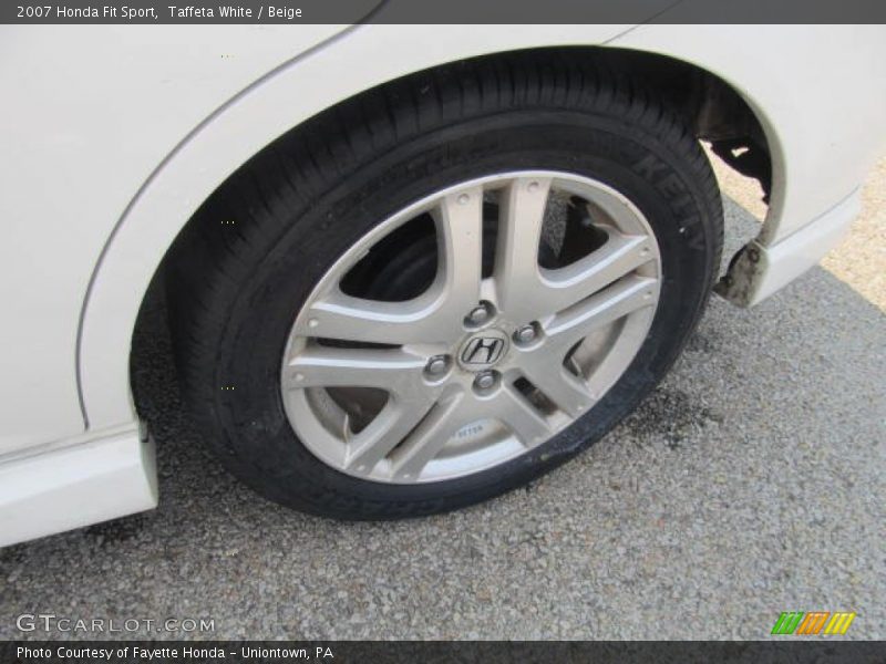 Taffeta White / Beige 2007 Honda Fit Sport