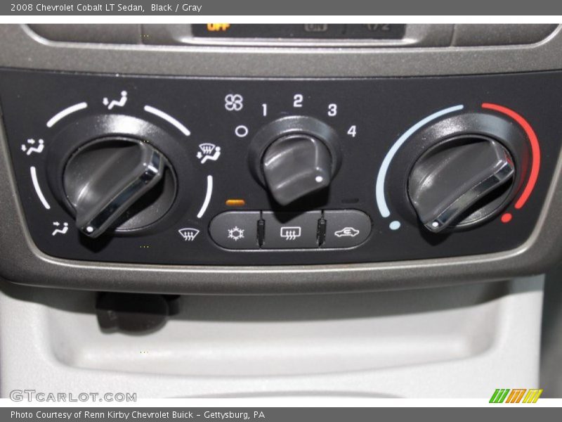 Black / Gray 2008 Chevrolet Cobalt LT Sedan