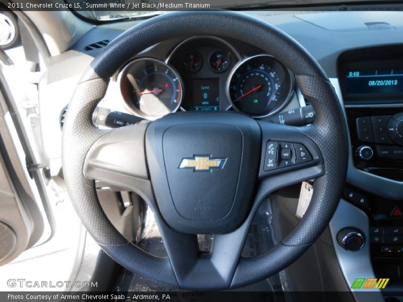 Summit White / Jet Black/Medium Titanium 2011 Chevrolet Cruze LS