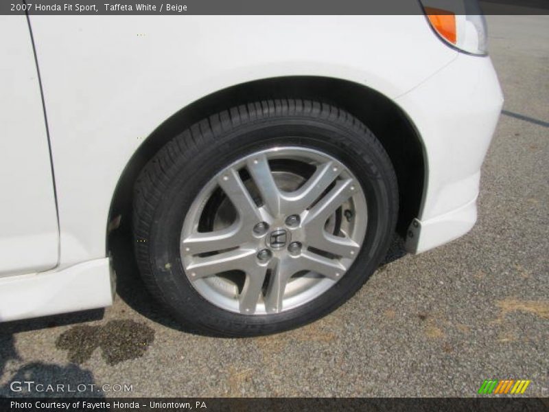 Taffeta White / Beige 2007 Honda Fit Sport