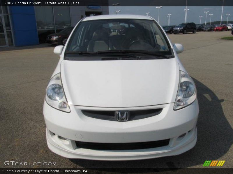 Taffeta White / Beige 2007 Honda Fit Sport