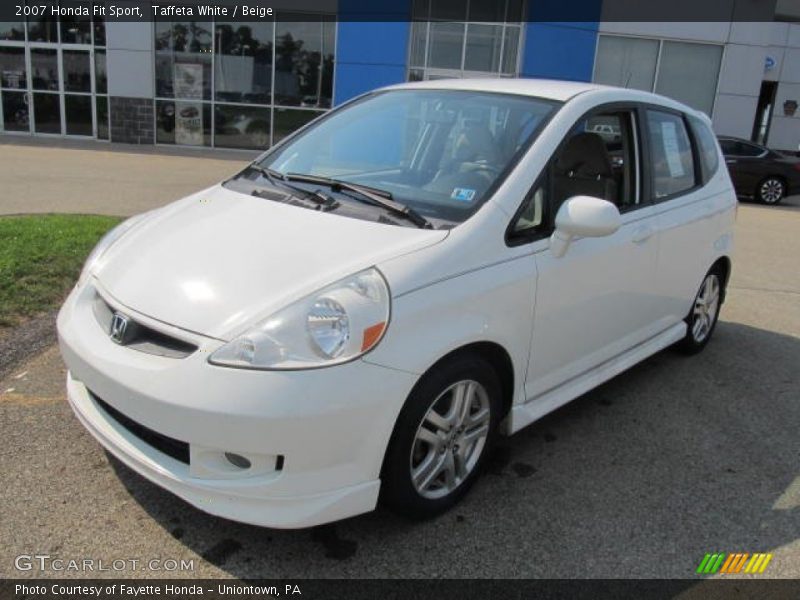 Taffeta White / Beige 2007 Honda Fit Sport