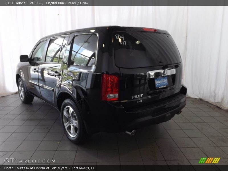 Crystal Black Pearl / Gray 2013 Honda Pilot EX-L