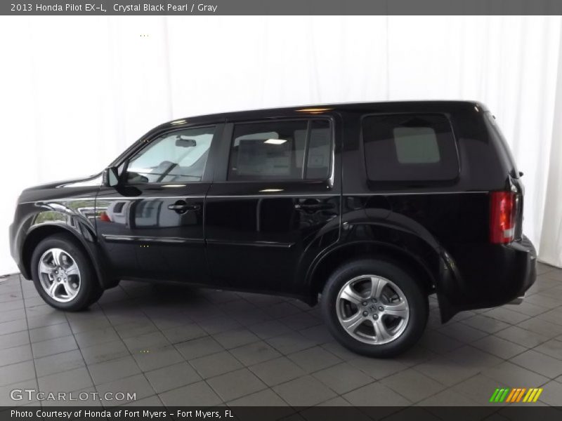 Crystal Black Pearl / Gray 2013 Honda Pilot EX-L