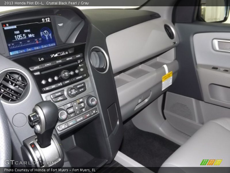 Crystal Black Pearl / Gray 2013 Honda Pilot EX-L