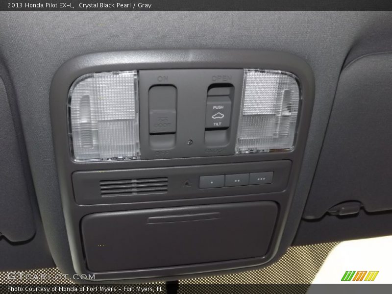 Crystal Black Pearl / Gray 2013 Honda Pilot EX-L
