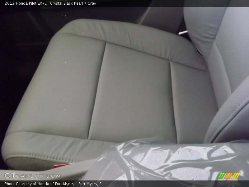 Crystal Black Pearl / Gray 2013 Honda Pilot EX-L