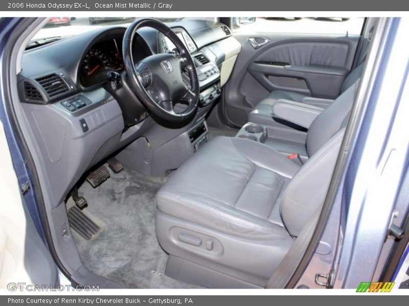 Ocean Mist Metallic / Gray 2006 Honda Odyssey EX-L
