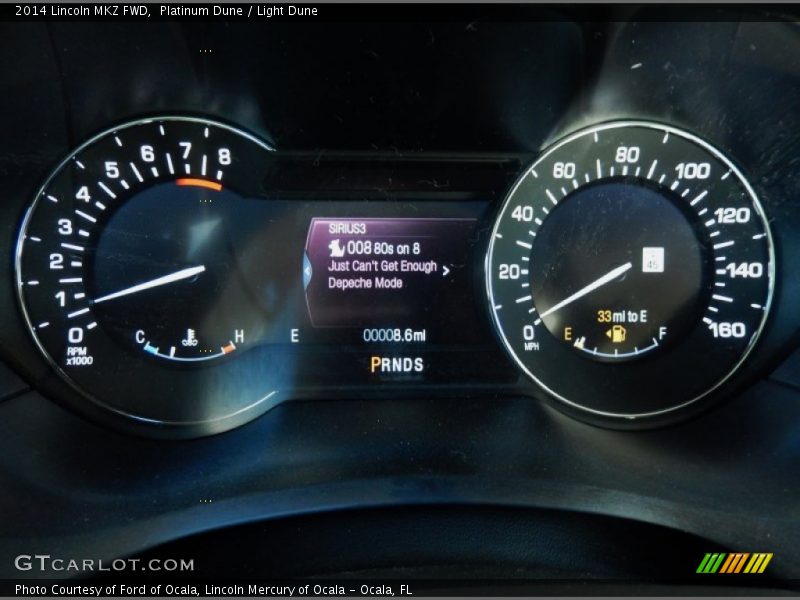  2014 MKZ FWD FWD Gauges