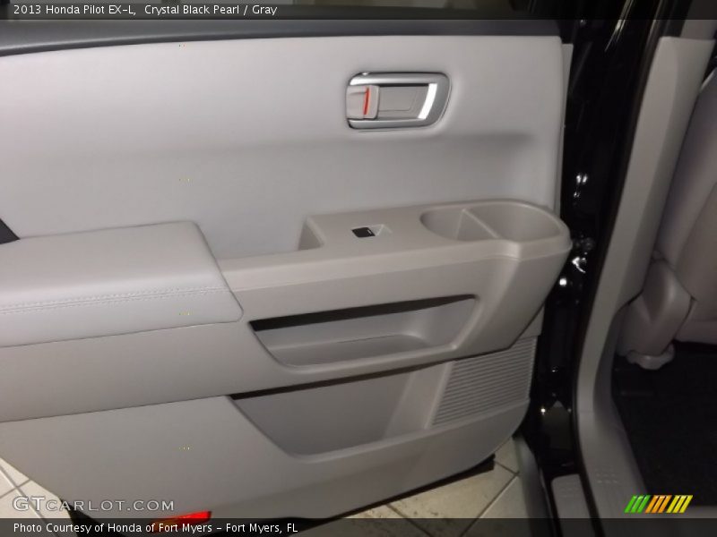 Crystal Black Pearl / Gray 2013 Honda Pilot EX-L