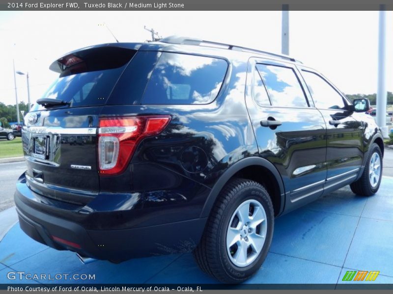 Tuxedo Black / Medium Light Stone 2014 Ford Explorer FWD